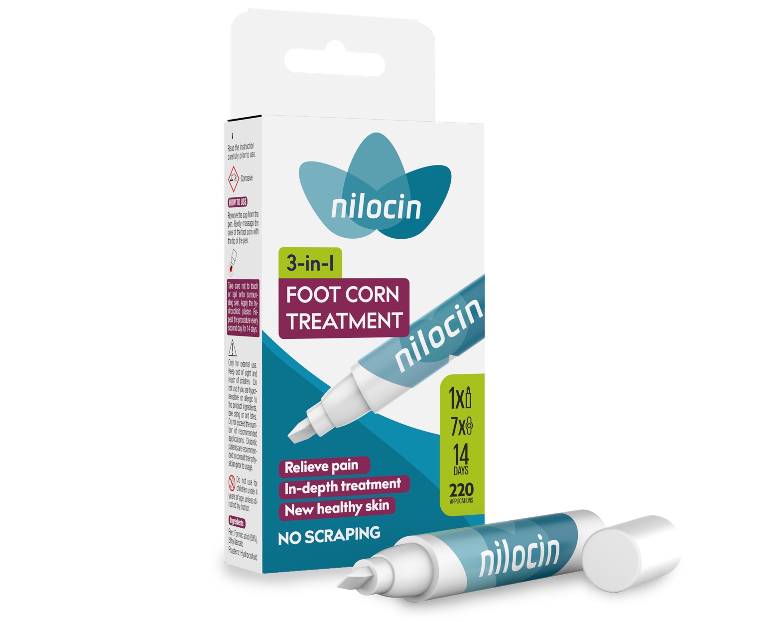 Nilocin 3-in-1 Foot Corn Treatment